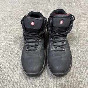 Swiss Gear Boots Black Lace Up Men’s Size 10 Waterproof